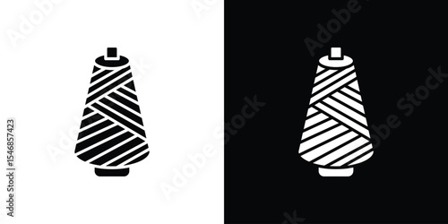 Thread icon of a flat style vector