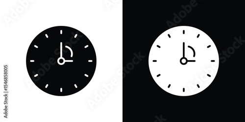 Timelapse icon of a flat style vector