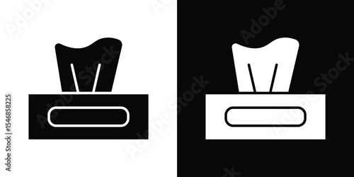 Tissue box icon of a flat style vector