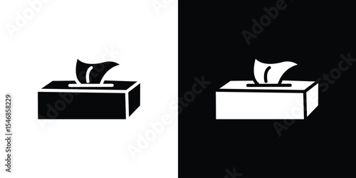 Tissue box icon of a flat style vector