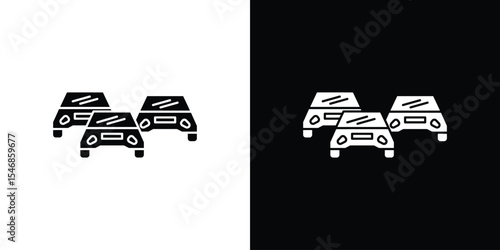 Trafic icon of a flat style vector