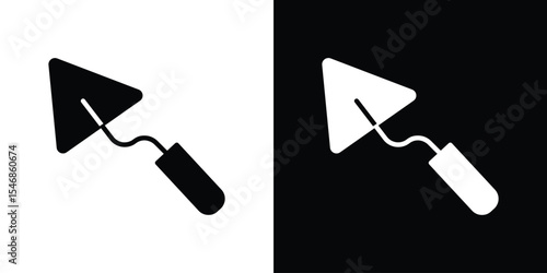 Trowel icon of a flat style vector