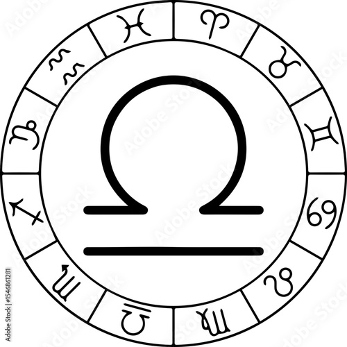 Libra Star Sign SVG / Vector Design
