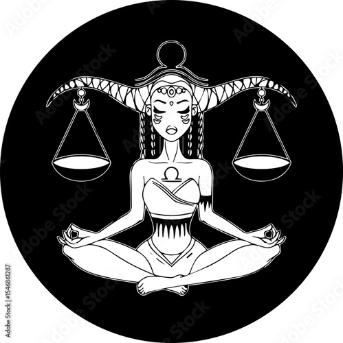 Libra Star Sign SVG / Vector