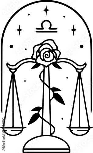 Libra Star Sign SVG / Vector