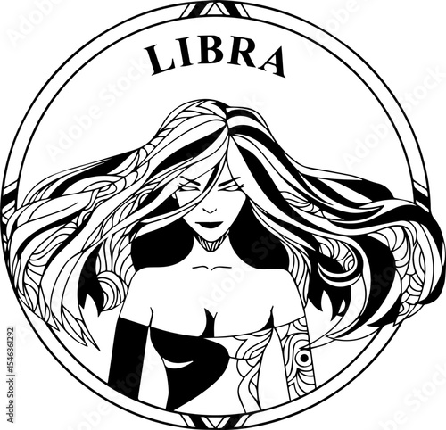 Libra Star Sign SVG / Vector