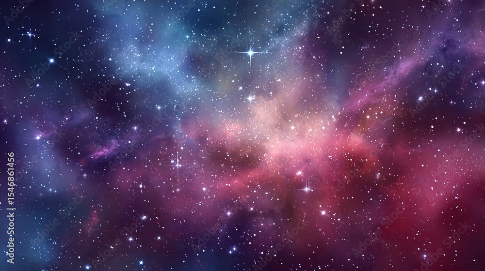 Fototapeta premium Explore the cosmos a stunning space nebula background with vibrant colors and bright stars galore