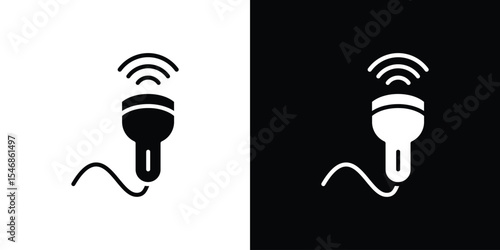 Ultrasound icon of a flat style vector