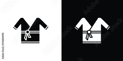 Uniform martial art icon of a flat style vector