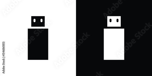 USB icon of a flat style vector