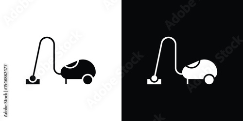 Vacuum cleaner icon of a flat style vector