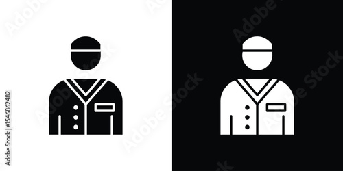 Valet icon of a flat style vector
