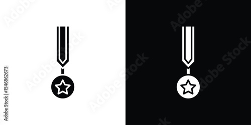 Veteran icon of a flat style vector