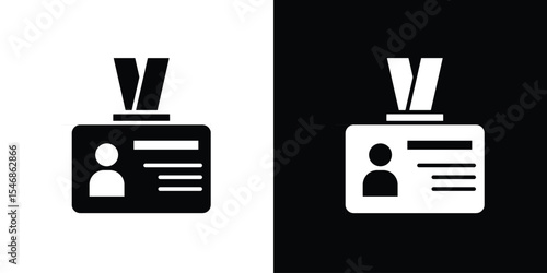 Visitor icon of a flat style vector