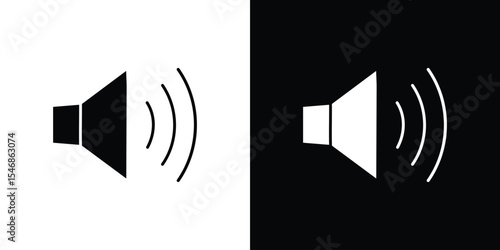 Volume icon of a flat style vector