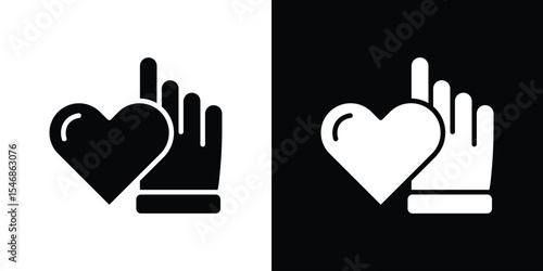 Voluntary service icon of a flat style vector