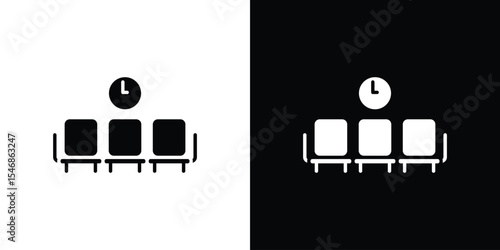 Waiting Room icon of a flat style vector