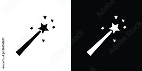 Wand icon of a flat style vector