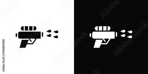 Water gun icon of a flat style vector