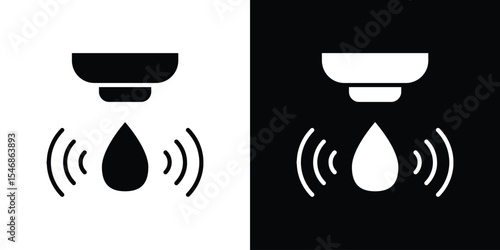 Water sensor icon of a flat style vector