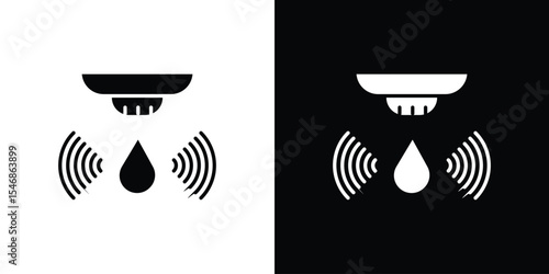 Water sensor icon of a flat style vector