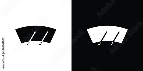 Windscreen icon of a flat style vector