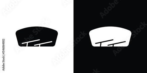 Windscreen icon of a flat style vector