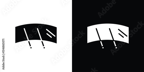 Wiper icon of a flat style vector