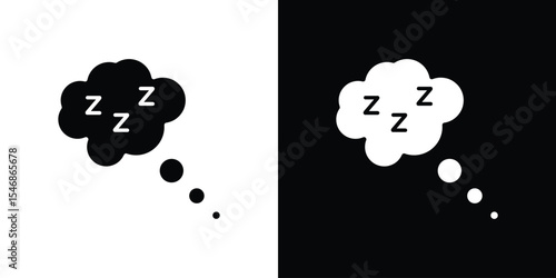 Zzz icon of a flat style vector