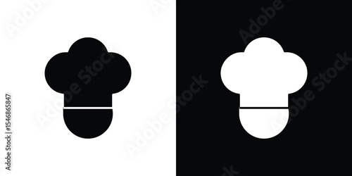 Chef icon of a flat style vector