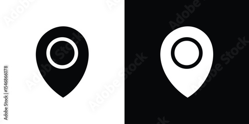 Location icon of a flat style vector