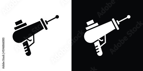 Laser gun icon of a flat style vector