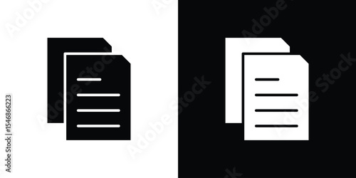 papers icon of a flat style vector