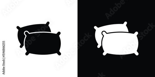 Pillow icon of a flat style vector
