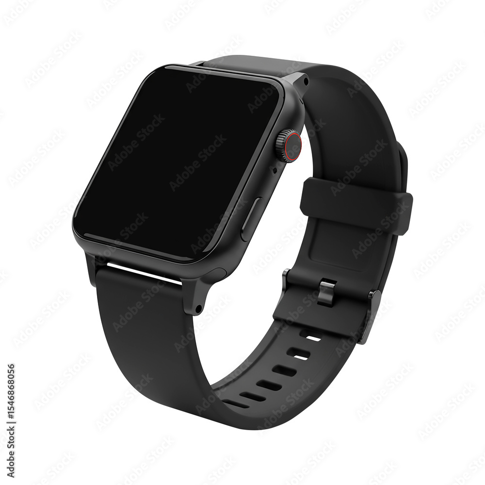 Sleek Black Smartwatch Modern Design Meets Advanced Technology Sleek Black Smartwatch Modern Design Meets Advanced Technology