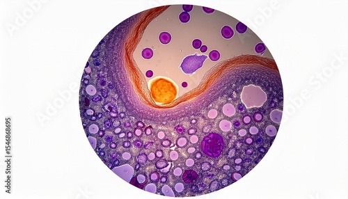 microscopic analysis of multiple myeloma and plasma cells