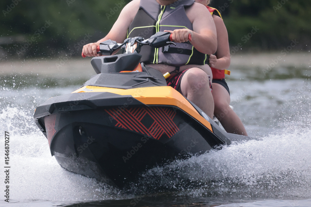 Naklejka premium Personal watercraft closeups