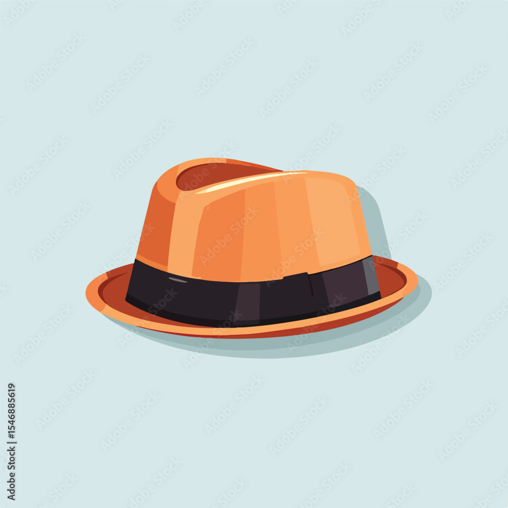 Fototapeta premium Hipster Style Vector Graphic of a Hat Icon for Professional Designs