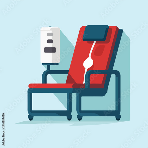 Professional Tube Blood Donation Medical Health Care Icon for Healthcare Campaigns
