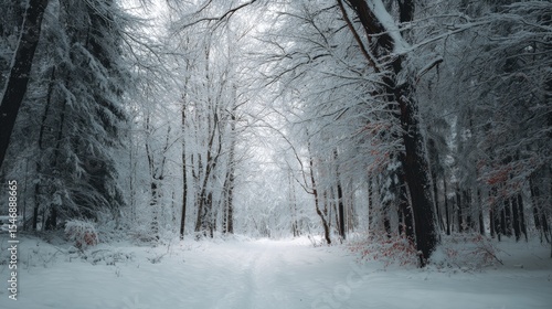 Wallpaper Mural winter, forest, snow, branches, nature, escape, trees, peaceful, muted, scenic, tranquility, serenity, cold, weather, season, outdoor, wilderness, quiet, calm, beauty, environment, frost, woodland Torontodigital.ca