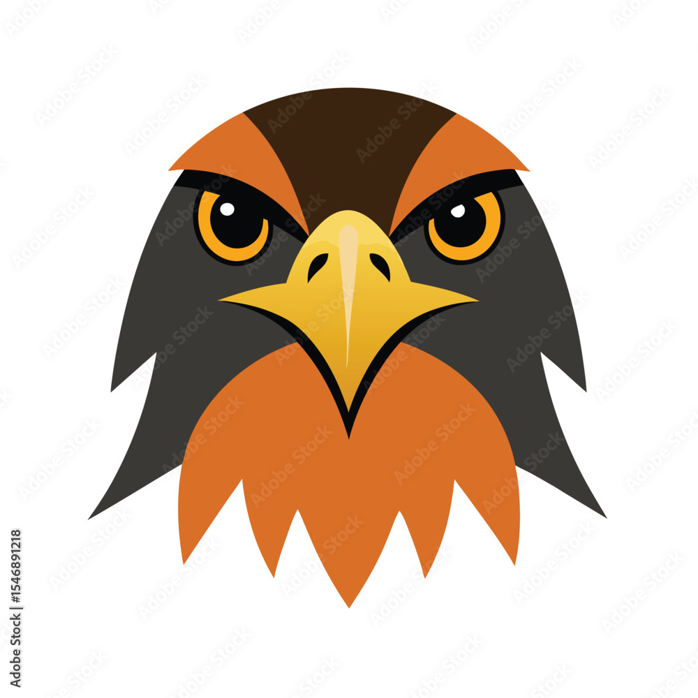 Obraz premium Animal head flat color 