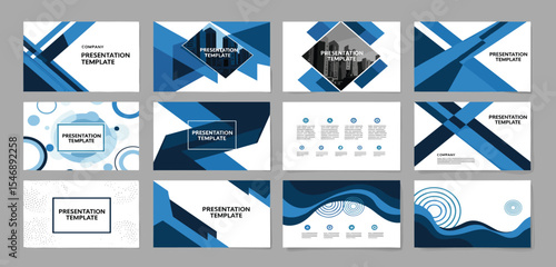 set abstract business presentation cover background design template and cover page design for book magazine company profile report and social banner design