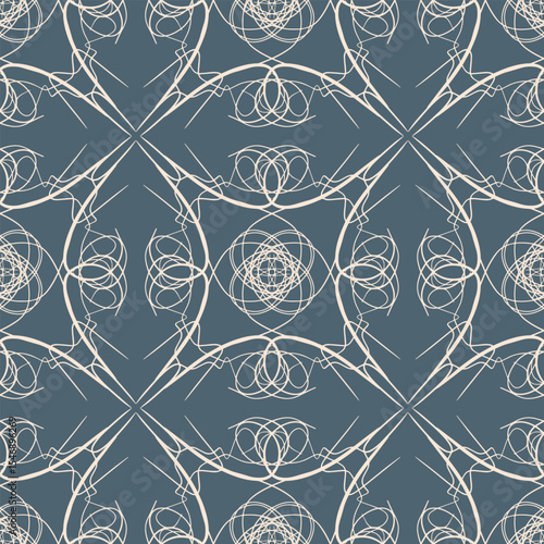 Abstract seamless pattern for wallpapers and background. Delicate fantasy ornament. Vector.