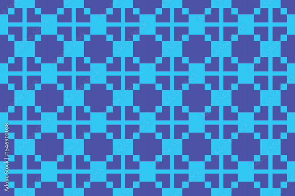 Fototapeta premium Rectangle and Square Shapes and Designs Blue Colors Geometric Pattern Abstract Background Geometric Background