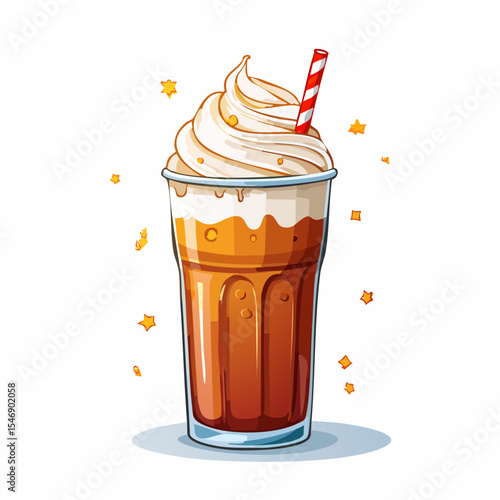 Vector Image:  Cool Summer Thirst Quencher:  Root Beer Float 4