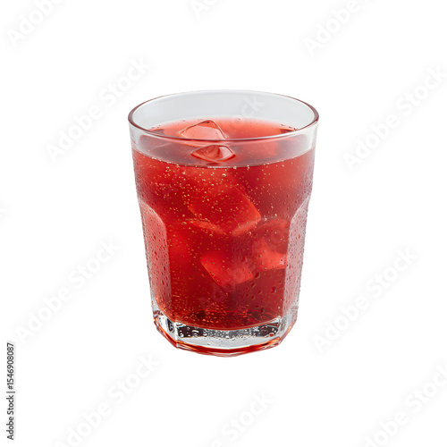 Wallpaper Mural Delicious strawberry mocktail in highball glass over white surface Torontodigital.ca