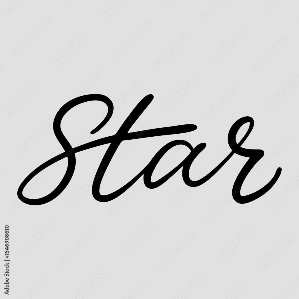 Fototapeta premium star word design art