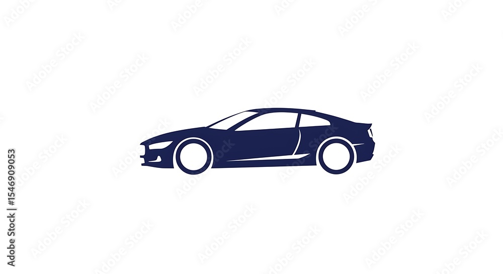 Car Illustration of a Vehicle on White Background Car Illustration of a Vehicle on White Background