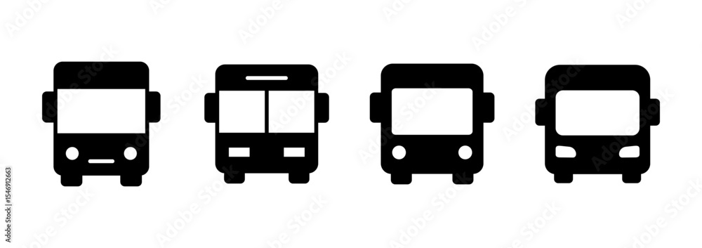 Fototapeta premium Bus icon vector. bus sign and symbol