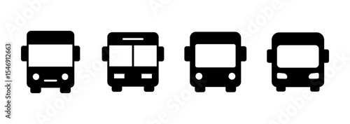 Bus icon vector. bus sign and symbol